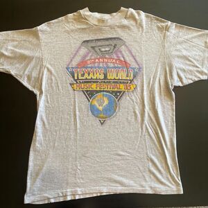 VTG 8th Annual Texas Jam 1985 Concert T-Shirt Deep Purple Scorpions Bon Jovi XL
